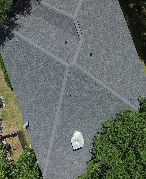 Example of Asphalt Roof Construction Performed by Live Oak Roofing in Universal City, Texas