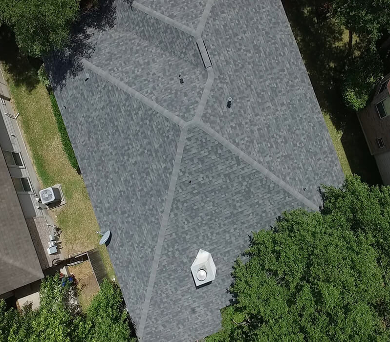 Example of Asphalt Roof Construction Performed by Live Oak Roofing in Universal City, Texas