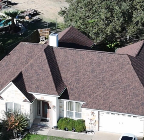Example of Asphalt Roof Construction Performed by Live Oak Roofing in Canyon Lake, Texas
