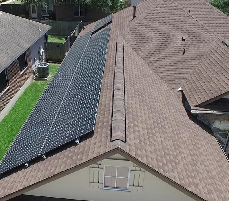 Example of Asphalt Roof Construction Performed by Live Oak Roofing in Universal City, Texas