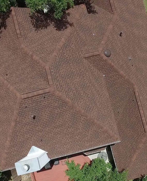 Example of Asphalt Roof Construction Performed by Live Oak Roofing in Cibolo, Texas