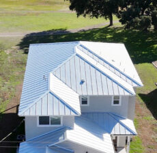 Example of Metal Roof Construction Performed by Live Oak Roofing in Canyon Lake, Texas