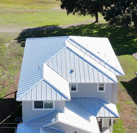 Example of Metal Roof Construction Performed by Live Oak Roofing in Canyon Lake, Texas