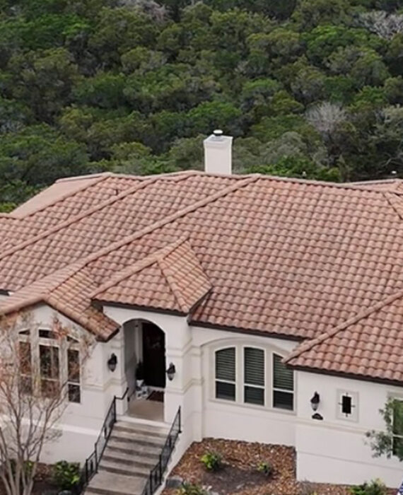 Example of Tile Roof Construction Performed by Live Oak Roofing in Helotes, Texas