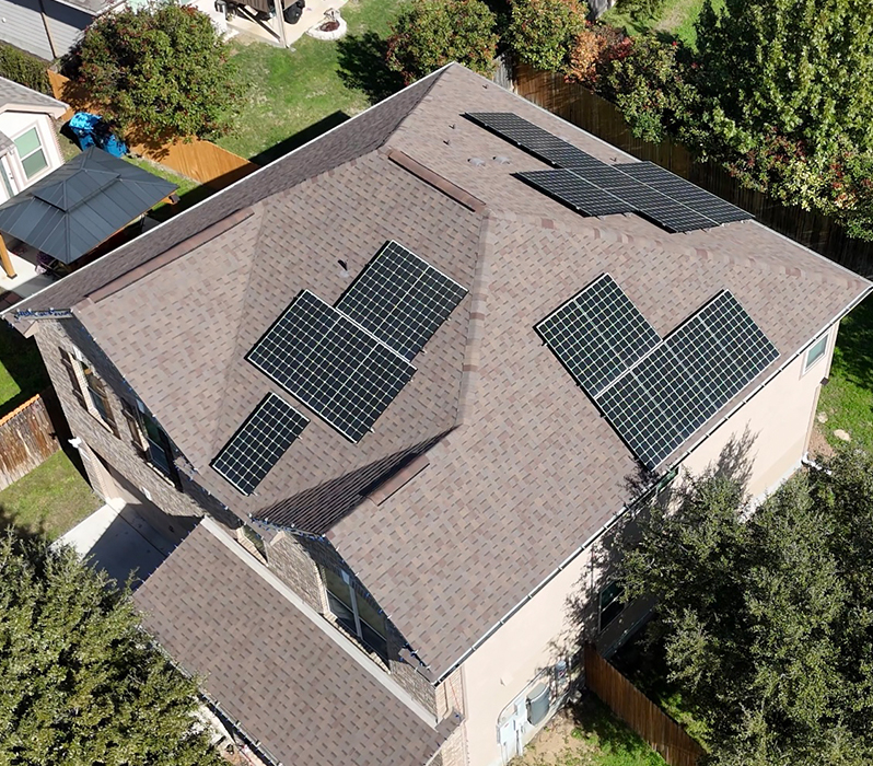 Example of Asphalt Roof Construction Performed by Live Oak Roofing in Live Oak, Texas