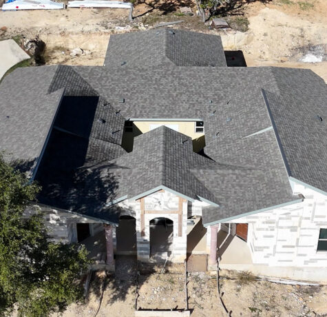 Example of Asphalt Roof Construction Performed by Live Oak Roofing in Bulverde, Texas
