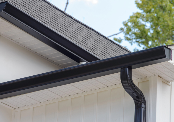 Black Gutter Installation