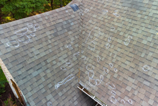 Damage to Roof Identified During Live Oak Roofing Emergency Storm Services
