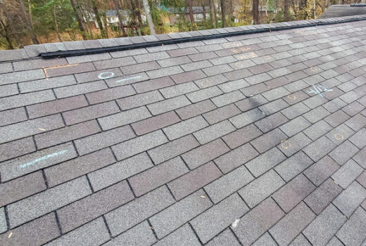 Example of Roof Damage Identification During Roof Inspection