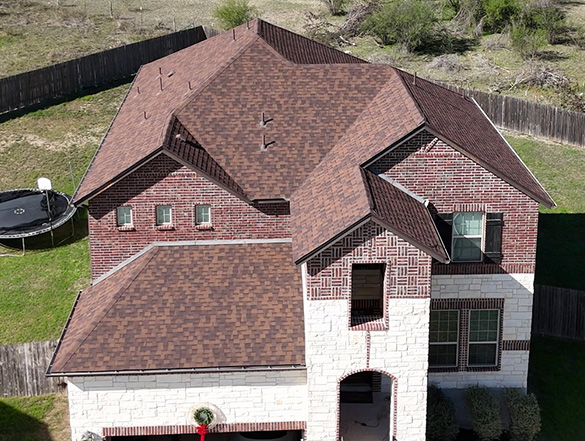 Example of Asphalt Roof Construction Performed by Live Oak Roofing