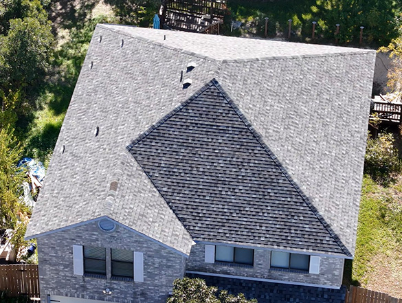 Example of Asphalt Roof Construction Performed by Live Oak Roofing in Schertz, Texas